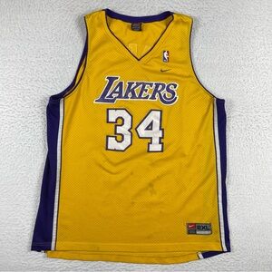 Los Angeles‎ Lakers Jersey Mens XXL Vintage Nike #34 O'neal Shaq NBA Basketball